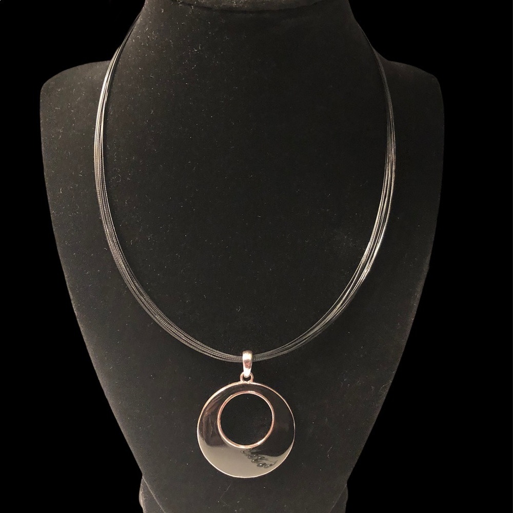 Black and silver necklace